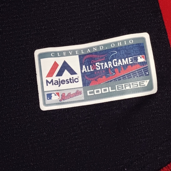 2019 Cleveland MLB All Star Game Sleeveless Baseball Jersey Authentic Majestic - Picture 2 of 8